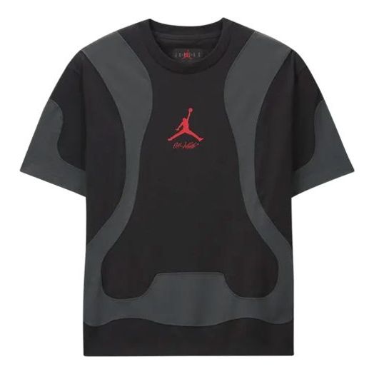 Air Jordan x Off-White 2020 T-Shirt 'Black Red' CV0654-010