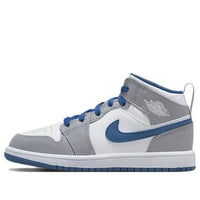 (PS) Air Jordan 1 Mid 'Cement True Blue' DQ8424-014