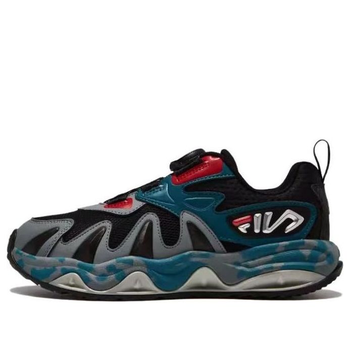 (GS) FILA Classic Sport Shoes 'Black Blue Red' K15B342501FFCM