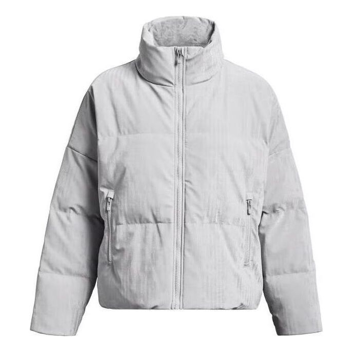 (WMNS) Under Armour ColdGear Infrared Down Puffer Jacket 'Halo Grey' 1378859-014