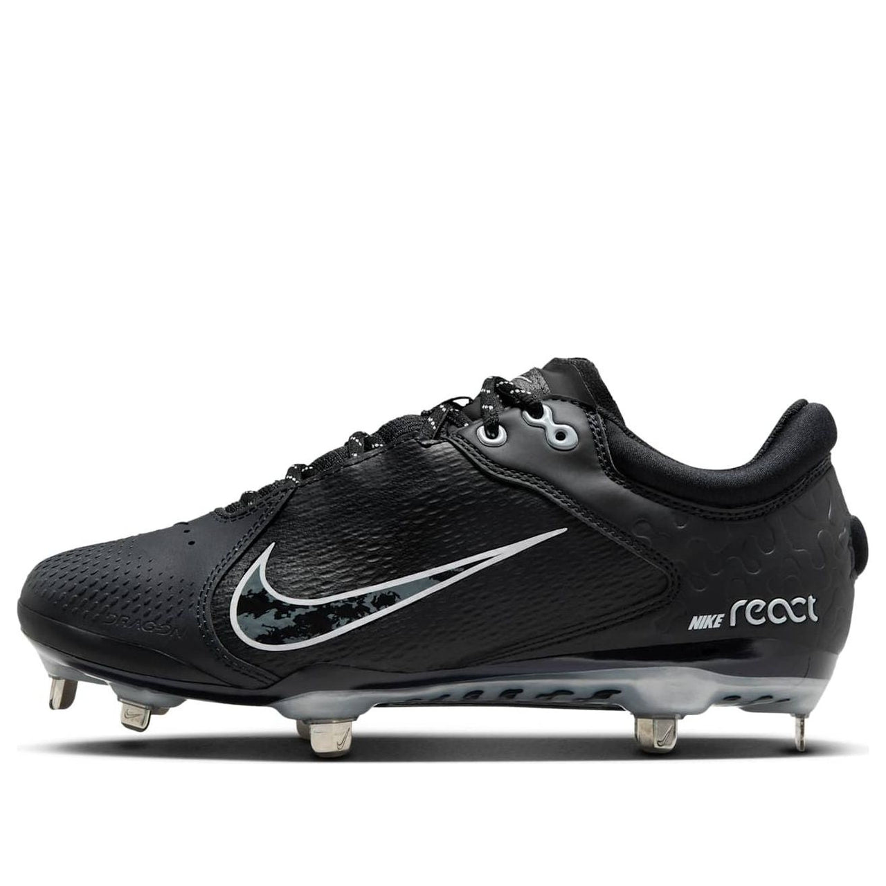 (WMNS) Nike Hyperdiamond 4 Elite 'Black Iron Grey Pure Platinum' FZ0923-001