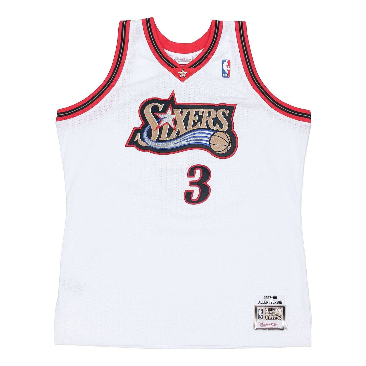 Mitchell & Ness NBA Allen Iverson Philadelphia 76ers 1997/98 Home Jersey #3 BA64UX-P76-W-CAU