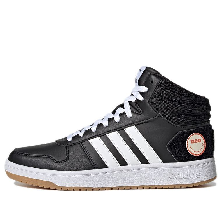 adidas neo Hoops 2.0 Mid Black White GY7616 SneakerSouqq