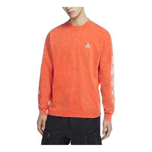 Nike ACG Round Neck Pullover Sports Long Sleeves Orange CW3842-891