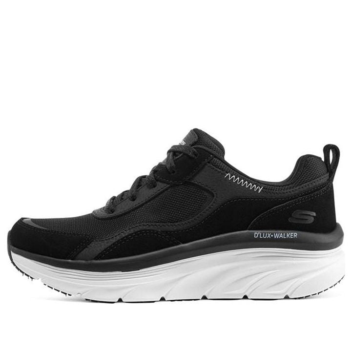 (WMNS) Skechers Dlux Walker 'Black White' 149812-BKW