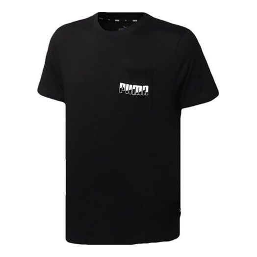 PUMA Rebel Tee Round Neck Short Sleeve Black 583871-01