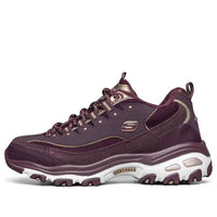 (WMNS) Skechers D'lites Running Shoes Red 66666078-BURG