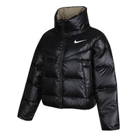 (WMNS) Nike Nsw Down-fill Short Stand Collar Windproof Down Jacket Black CU5814-010
