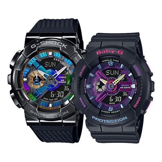 CASIO Baby-G 'Black' GM-110B-1APR&BA-110TM-1APR