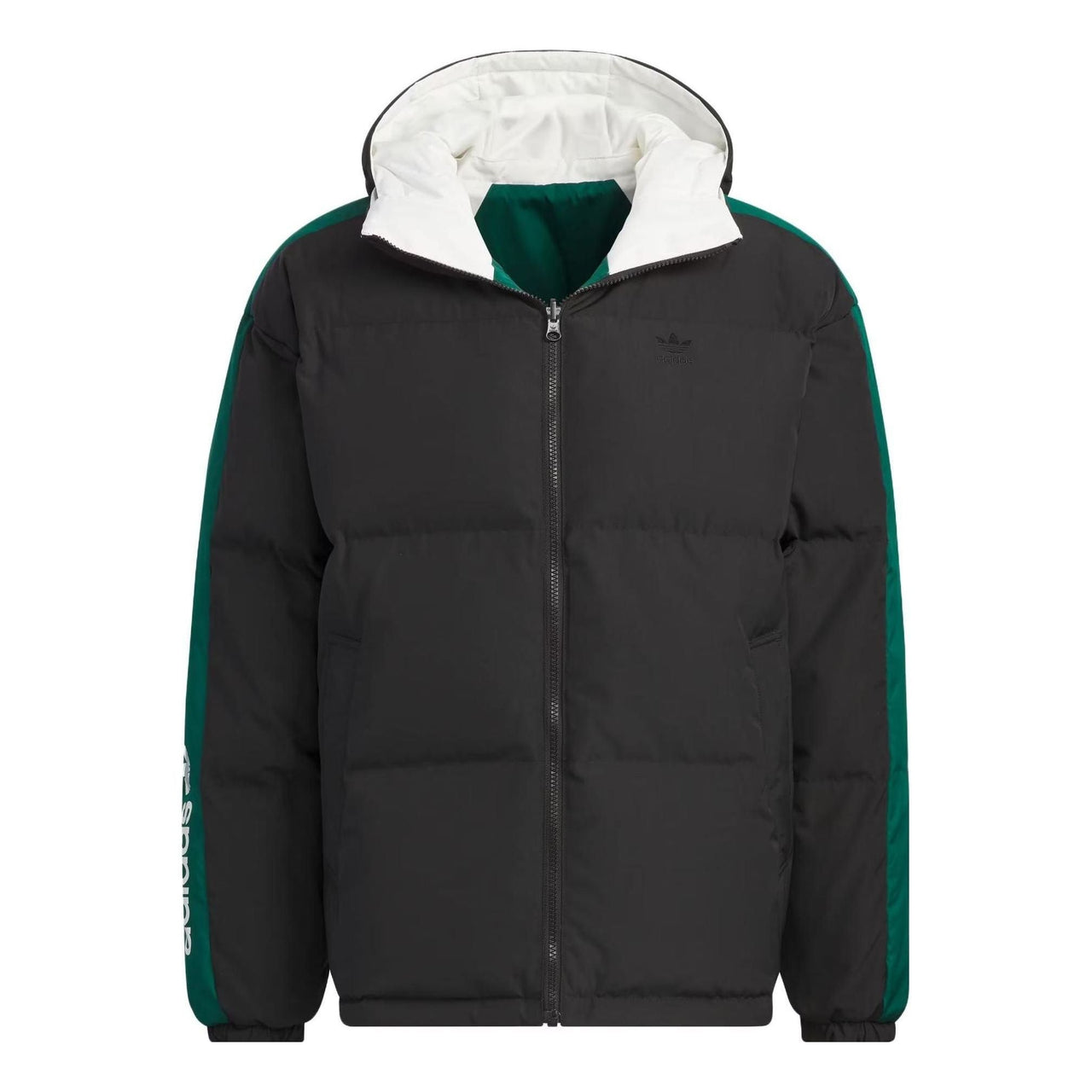 adidas originals Reversible Down Jacket 'Black Green White' IU4827