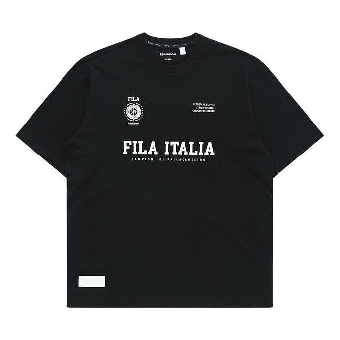 FILA FUSION Retro Time Tee 'Black' T11M325105F-BK