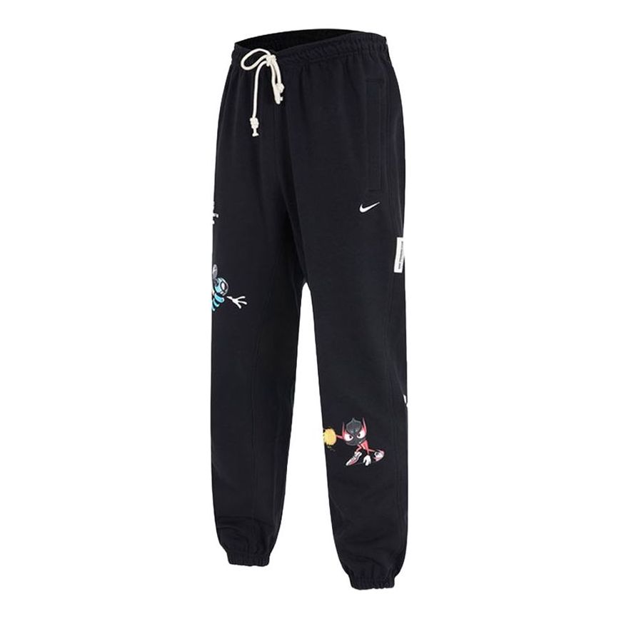 Men's Nike Basketball Athleisure Casual Sports Long Pants/Trousers Autumn Black DO9157-010