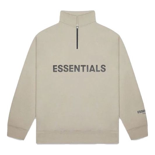 Fear of God Essentials FW20 Half Zip Sweatshirt 'Olive' FOG-FW20-200
