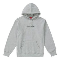 Supreme Le Luxe Hooded Sweatshirt 'Grey Black' SUP-SS19-315
