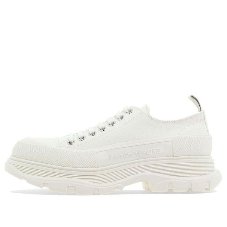 Alexander McQueen Tread Slick Low Lace Up Shoes 'White' 705660W4MV29000