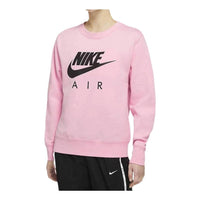 (WMNS) Nike Logo NSW Fleece Sweatshirt 'Pink Black' DA3191-636