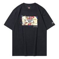 Li-Ning Paris Fashion Week Pattern Printing Round Neck Tee 'Black' AHSQ113-1