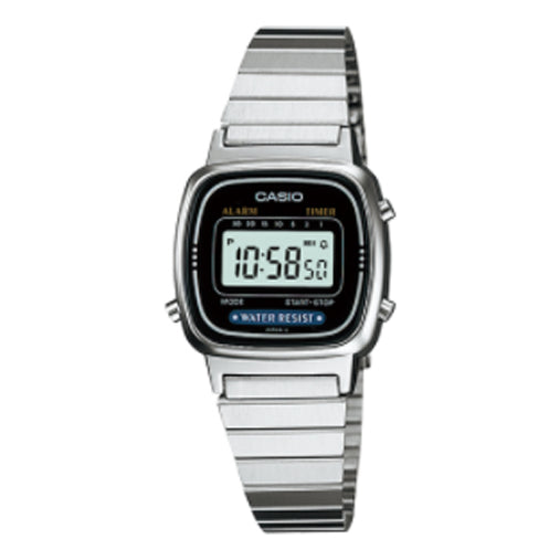 CASIO Quartz Waterproof Unisex Silver Digital LA670WD-1