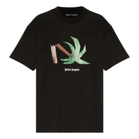 Palm Angels SS22 Broken Palm Classic T-Shirt 'Black Green' PMAA001S22JER0221055