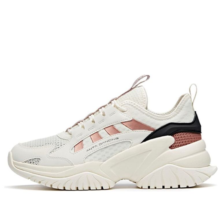 (WMNS) ANTA Training Series Sneakers 'White Brown Black' 122027758-1