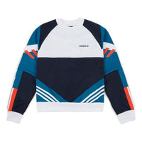 adidas originals Logo Printing Contrasting Colors Sports Loose Round Neck CE4851