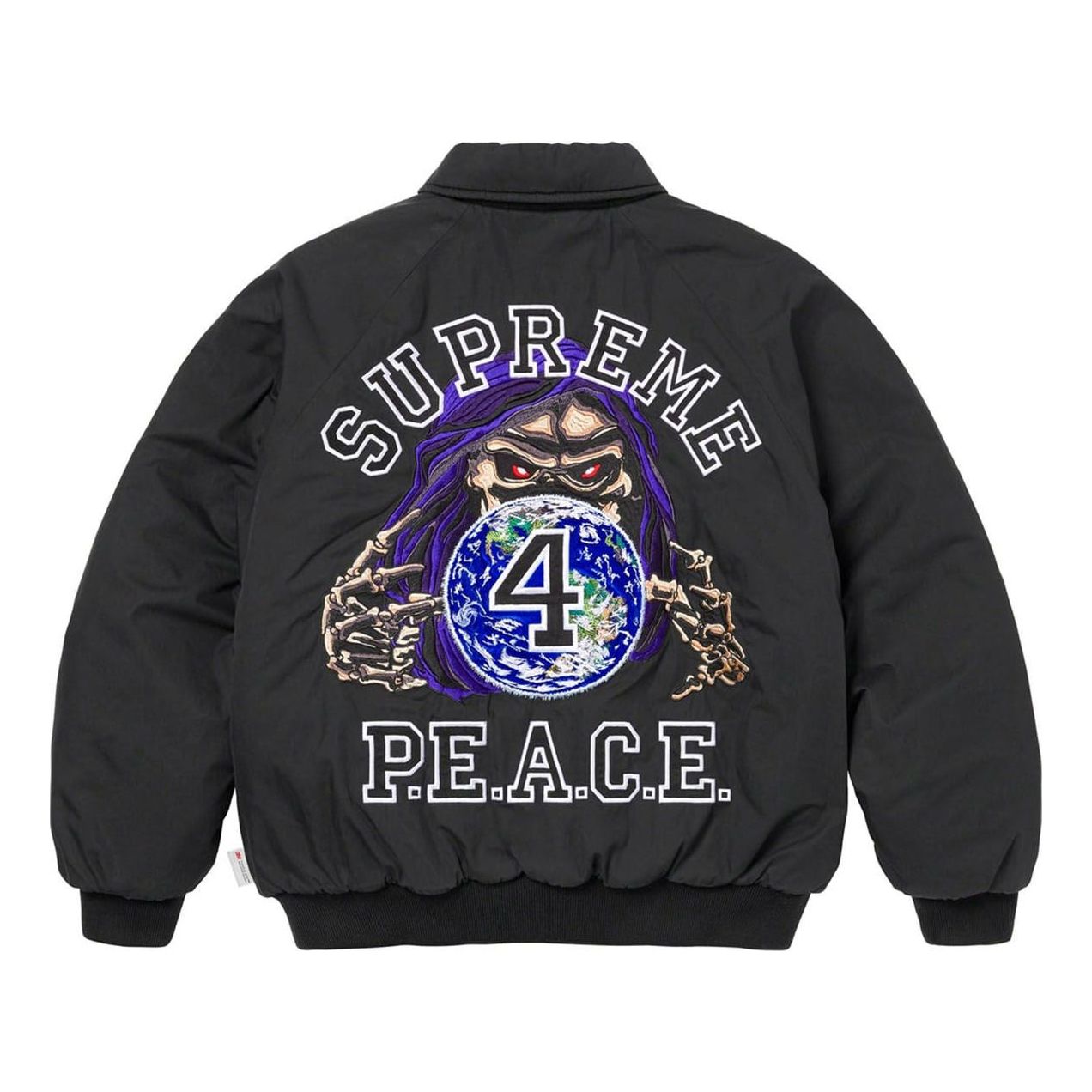 Supreme FW23 FW23 Week11 Peace Embroiderd Work Jacket 'Black' SUP-FW23-182