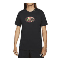 Nike Sportswear Worldwide Globe Tee 'Black Red' DJ1375-010