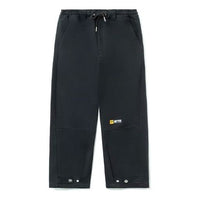 Li-Ning x Back To The Future Logo Loose Fit Pants 'Black' AKXR511-2