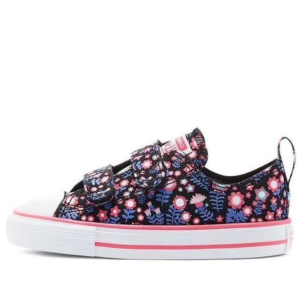(TD) Converse Chuck Taylor All Star Low Top Flowered Purple/Pink 770217C