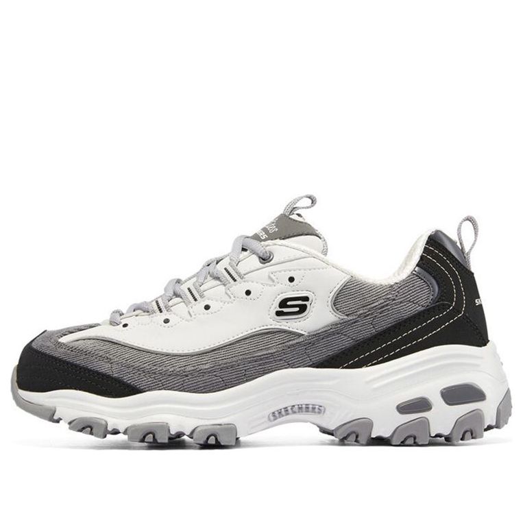 (WMNS) Skechers D'Lites 1.0 'Black Gray' 149906-BKGY