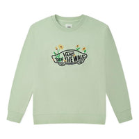 (WMNS) Vans Logo Off The Wall Floral Long Sleeve T-Shirt 'Green' VN0A7Q1JYSJ