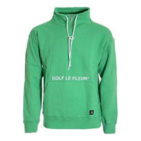 Converse x Golf Le Fleur Quarter Zip Pullover Sweatshirt 'Green' 10017488-A02