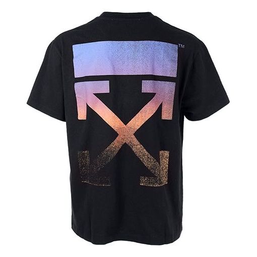 Off-White Degrade Arrow Over Tee 'Black/Multicolor' OMAA038F21JER0021084