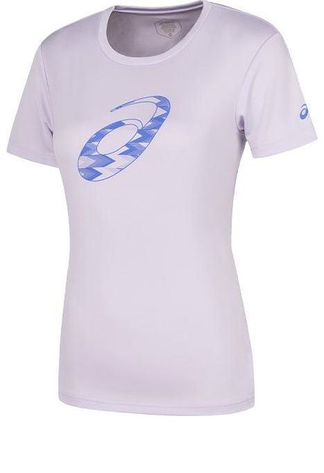 (WMNS) ASICS Spiral Graphic Short Sleeve T-Shirt Asia Sizing 'Faded Ash Rock' 2032D020-500