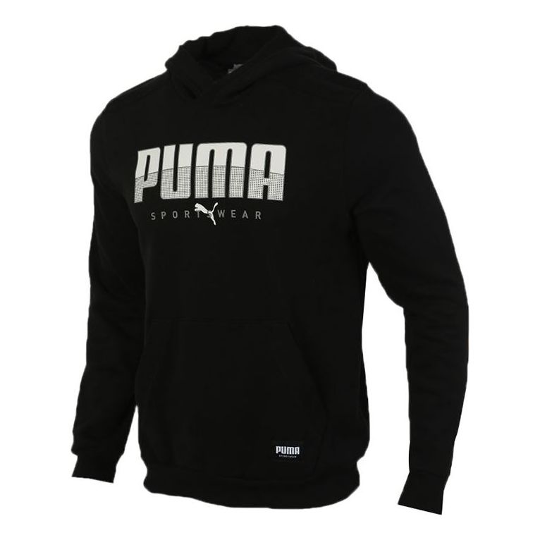 PUMA Athletics Hoodie 'Black White' 586543-51
