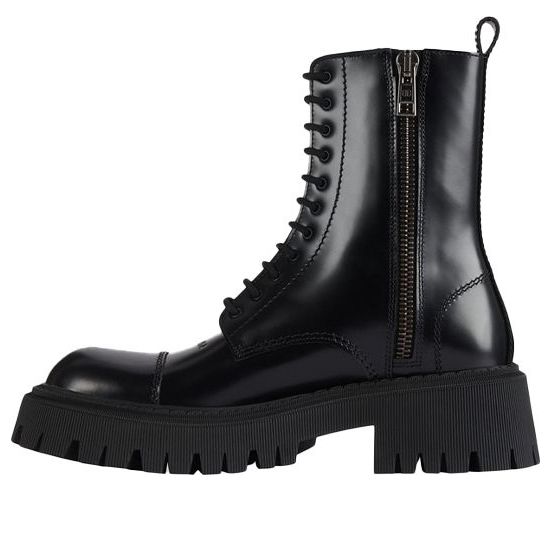 Balenciaga Small Cowhide Lacing Martin High boots 'Black' 615679WA8E91000