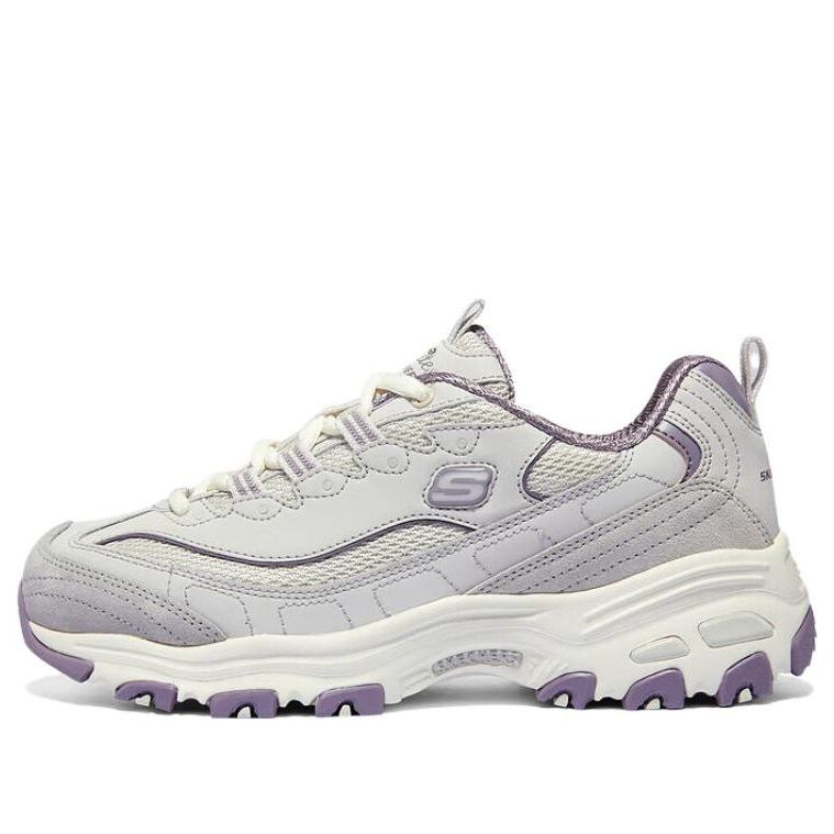 (WMNS) Skechers D'Lites 1.0 Shoes 'Grey Purple' 896283-GYLV