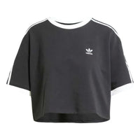 adidas 3s Loose Crop Top 'Black' JC8149