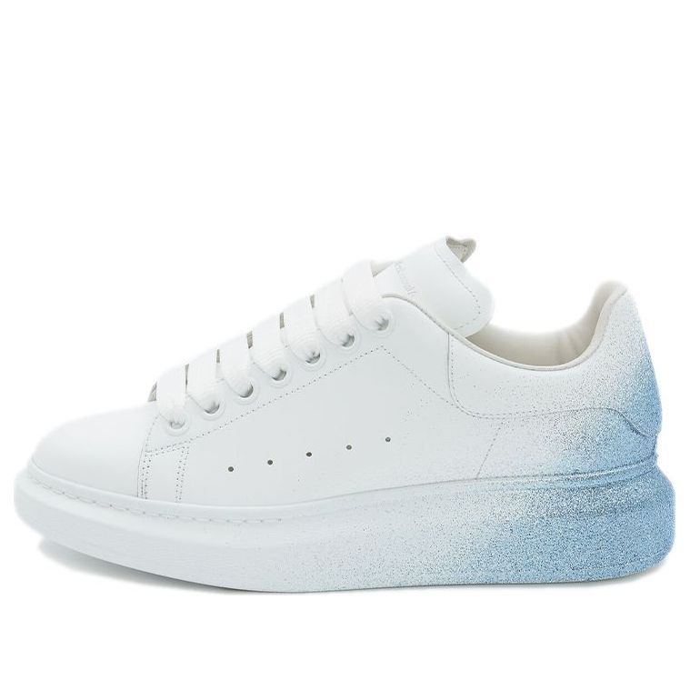 (WMNS) Alexander McQueen Oversized Sneakers 'White Blue' 685672WIB9M9552
