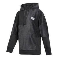 (WMNS) Vans Splicing Long Sleeves Hoodie Black Gray VN0A5F6F1O7