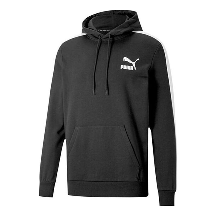 PUMA Iconic T7 Hoodie 'Black White' 531354-01