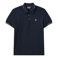 FILA Casual Solid Color Short Sleeve Polo Shirt Blue F11M122101F-NV