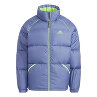 adidas Terrex Super Puffy JKT Outdoor Sports Stay Warm Stand Collar Down Jacket Royal blue H20753