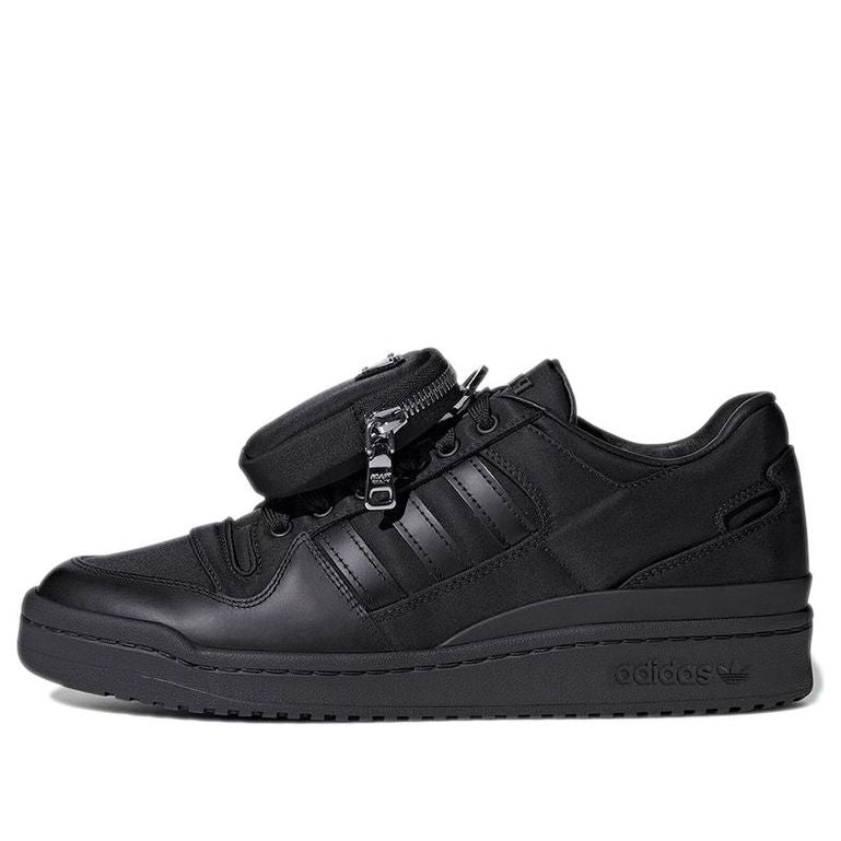 PRADA x adidas originals Unisex Forum Low Re-Nylon Sneakers Black 2EG390_3LJX_F0557