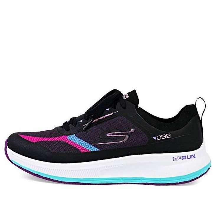 (WMNS) Skechers Go Run Pulse Fast Stride 'Black Multi' 128658-BKMT