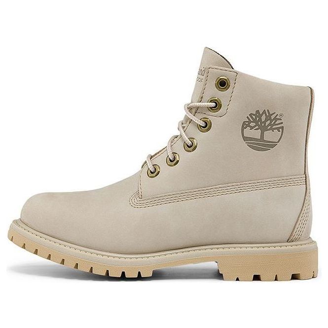 (WMNS) Timberland Paninara Collarless 6 Inch Wide Fit Waterproof Boots 'Light Grey Nubuck' A2M2SW