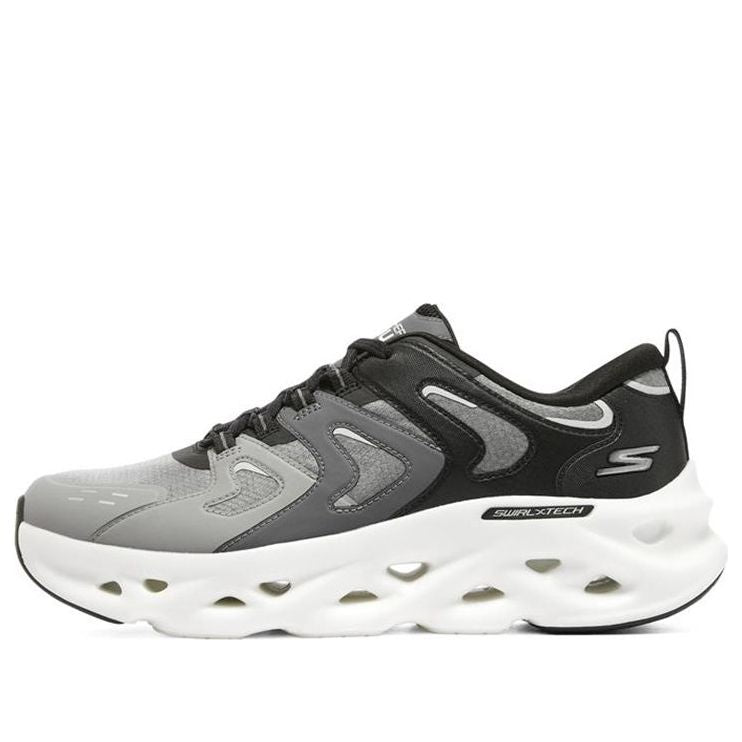 Skechers Go Run Swirl Tech Glide-Step Hyper Burst 'Black Grey White' 220301-BKW