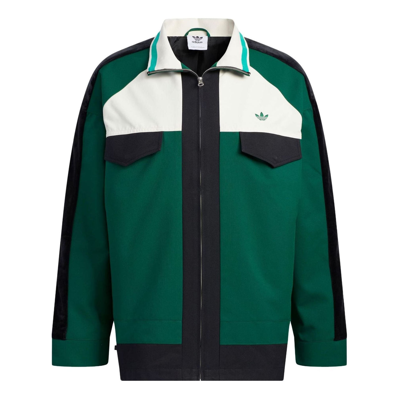 adidas originals Anti University Jacket 'Black Green' HY7238