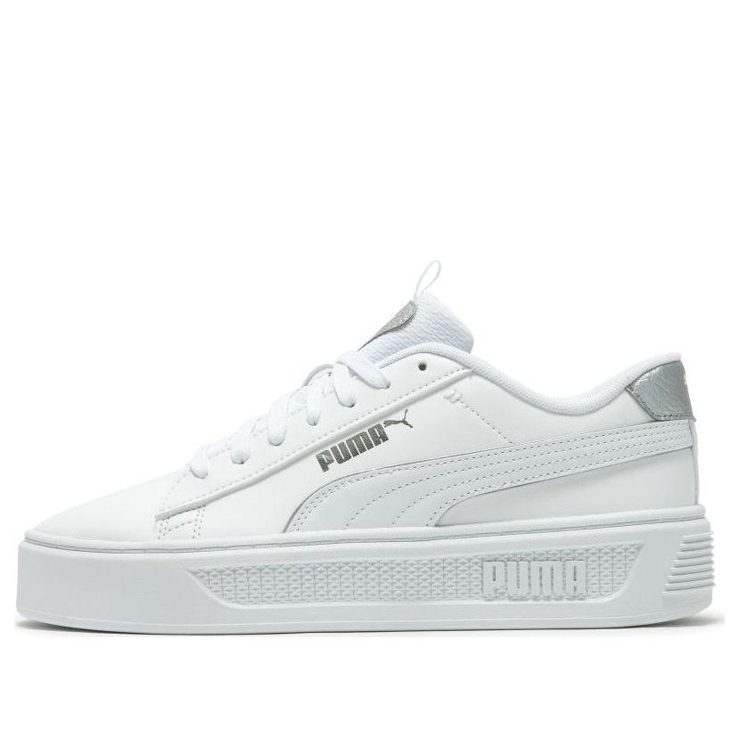 (WMNS) PUMA SmashPlatform V3 Pop Up Metallics 'White' 392504-02