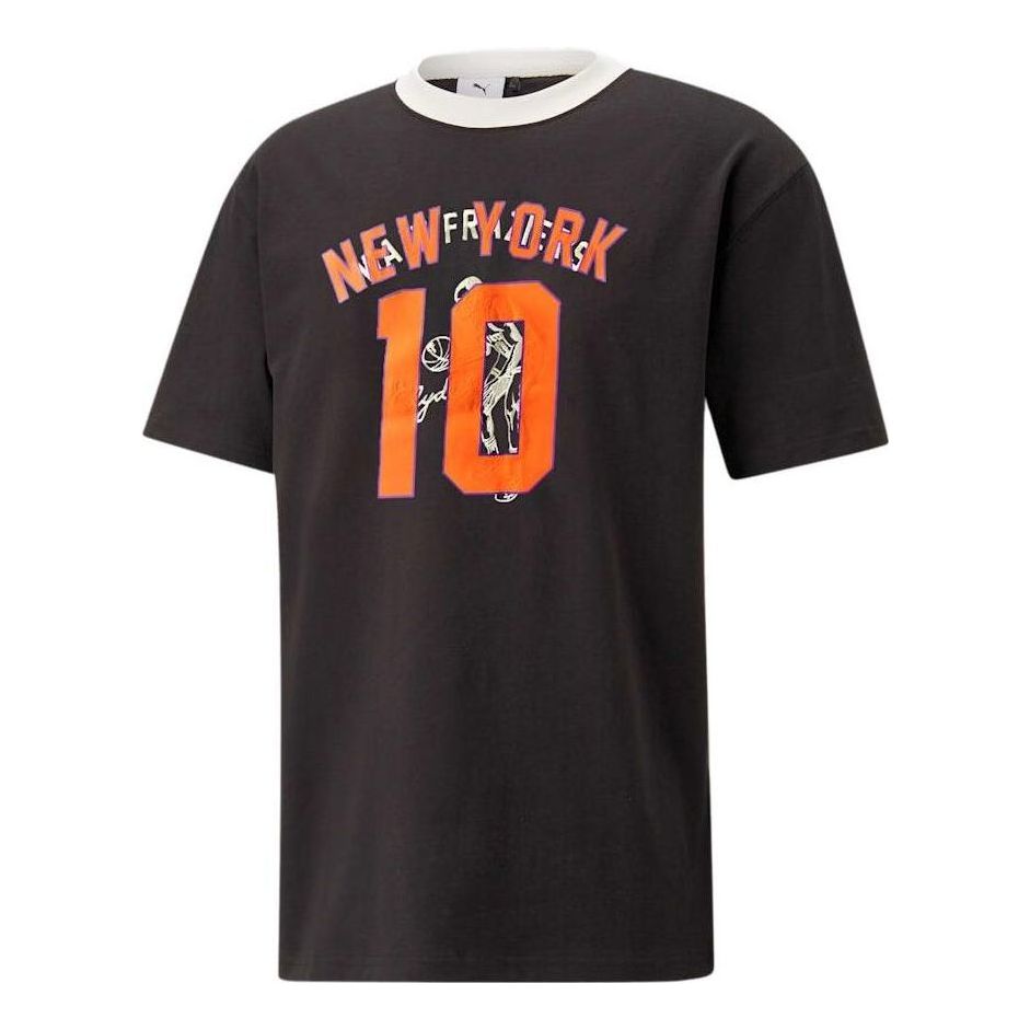 PUMA x Rhuigi Graphic Tee 'Black Orange' 539505-01
